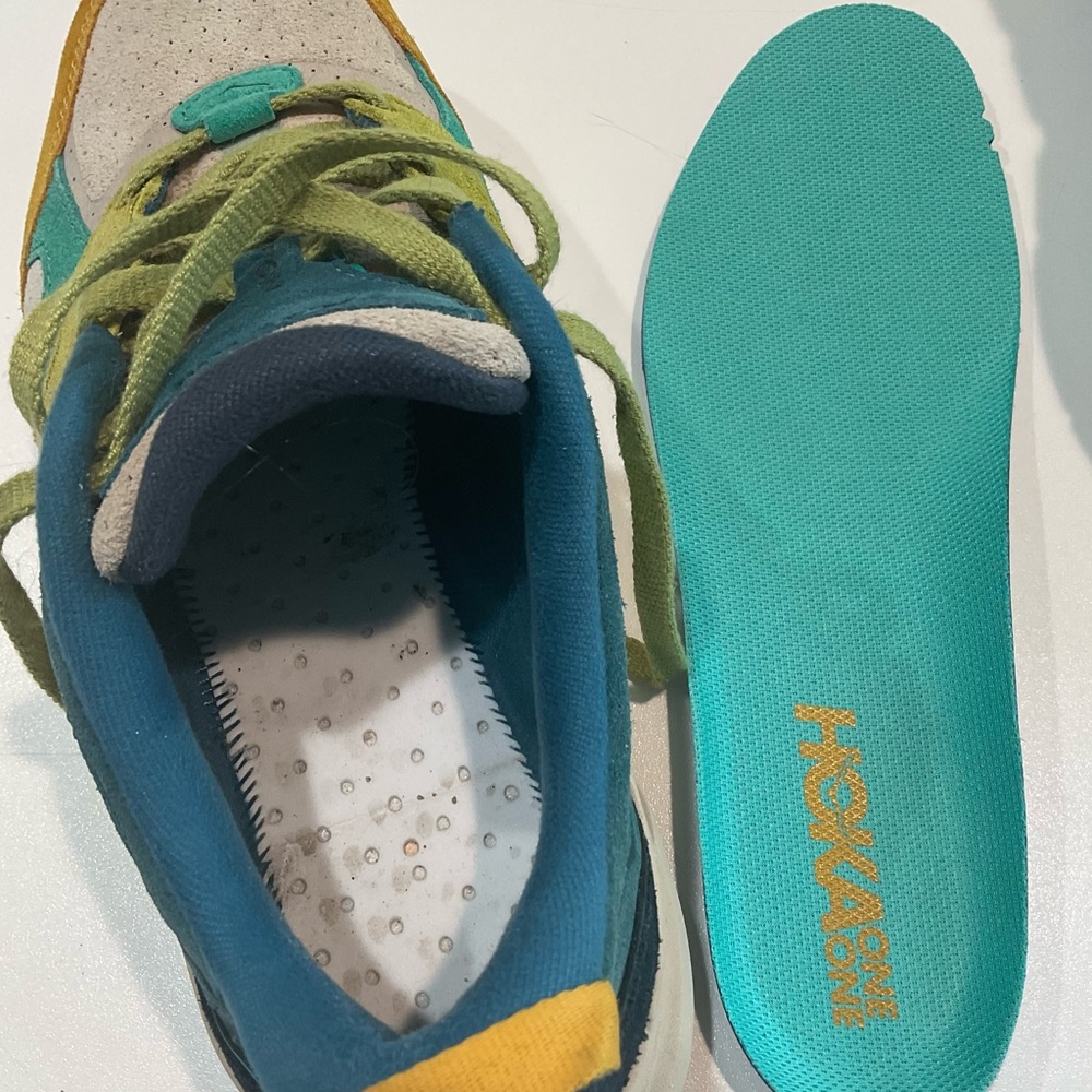 🌹🌹Hoka One One Clifton 9 Suede Multicolor Lightweight Sneakers, Size 10.5 - Picture 10 of 11